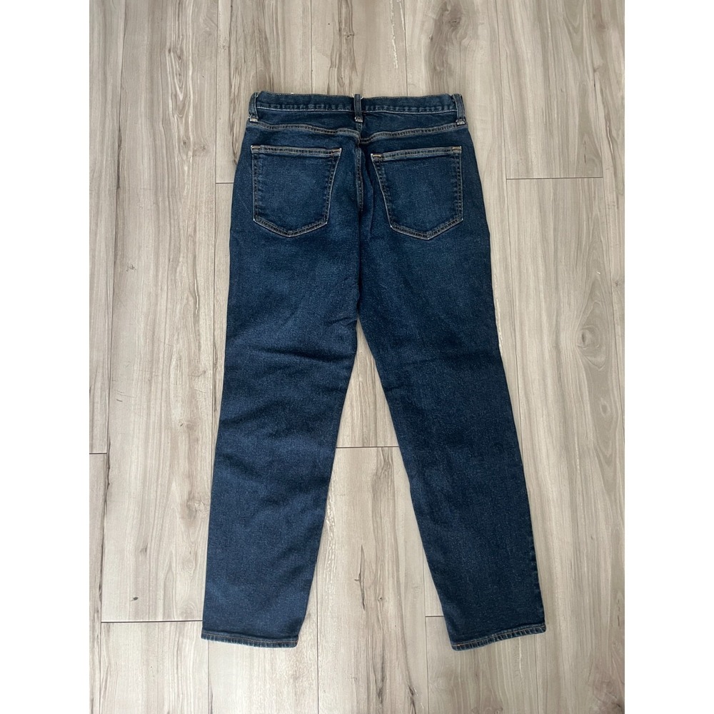 Old Navy Built In Flex Jeans Mens 32x33 Blue Denim Dark Athletic Fit Taper Leg